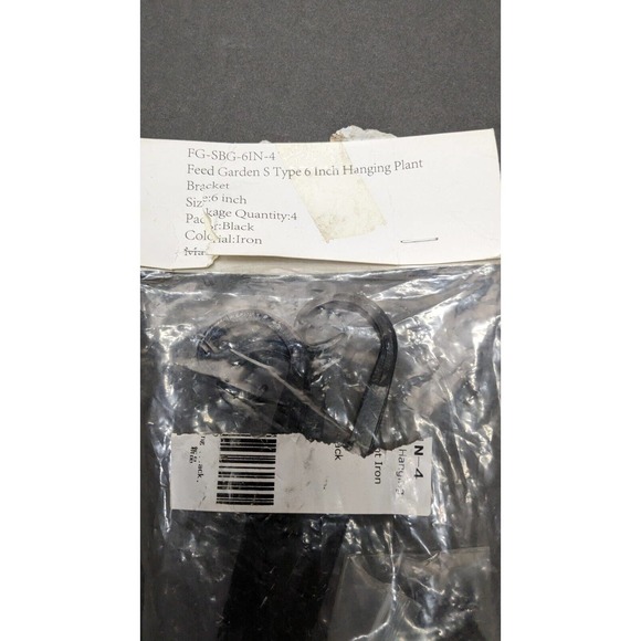 4 Each New Heavy Black Iron Decorative 6in x 3.5in Shelf Wall Brackets - Picture 4 of 4